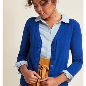 Fervour — Blue Cardigan — Size XL